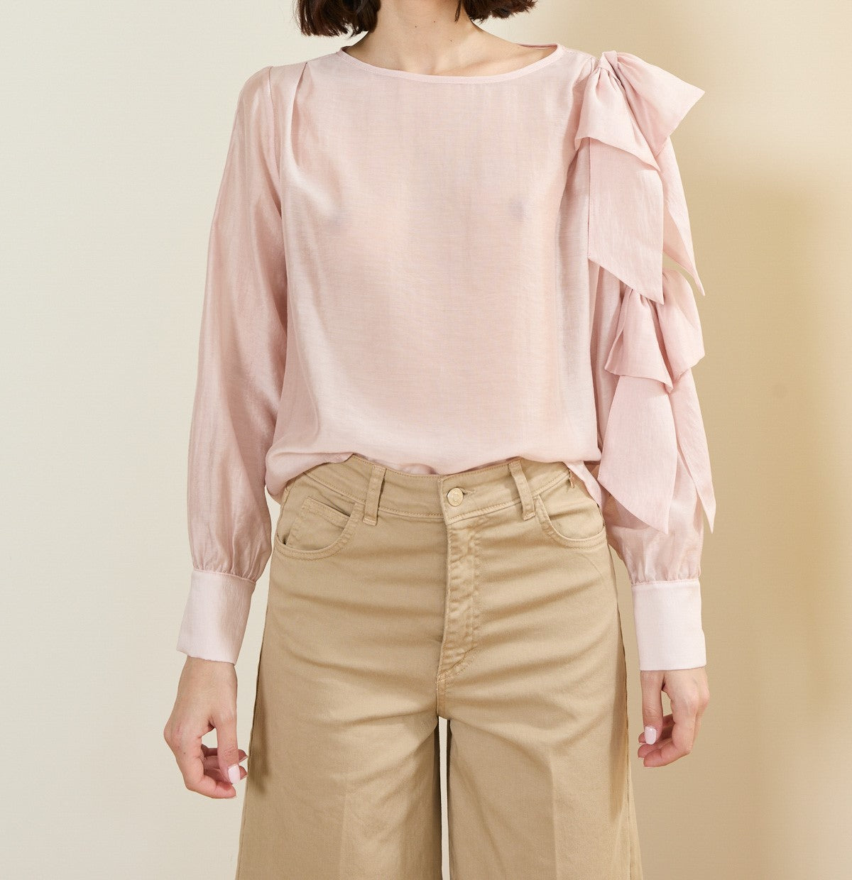 Blusa Rosa Lazos