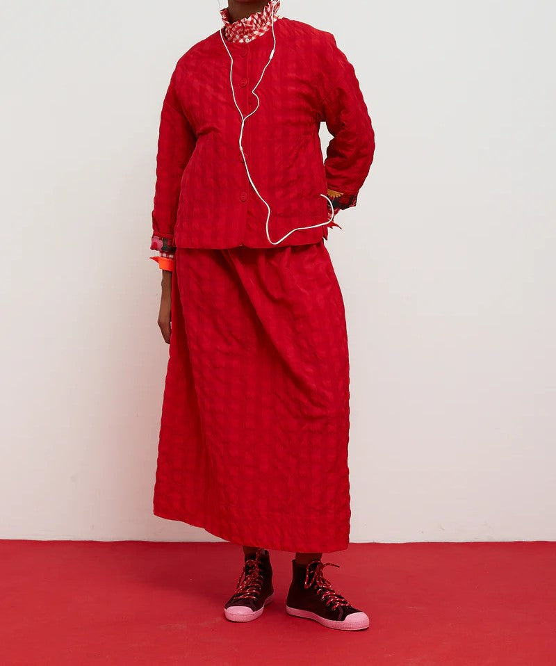 Chaqueta Guateada Roja