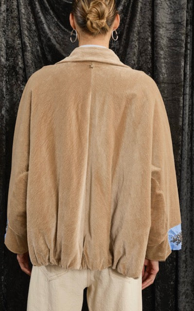 Chaqueta Beige con Strass