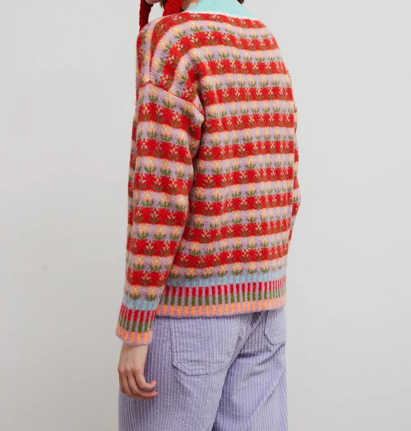 Jersey Flores Rojo