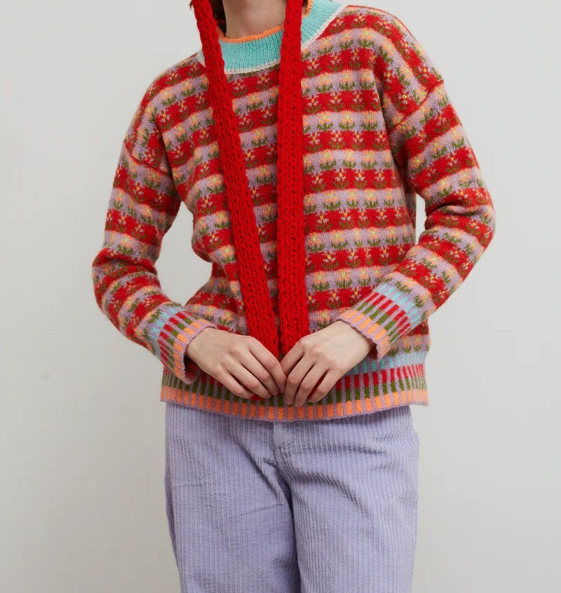 Jersey Flores Rojo
