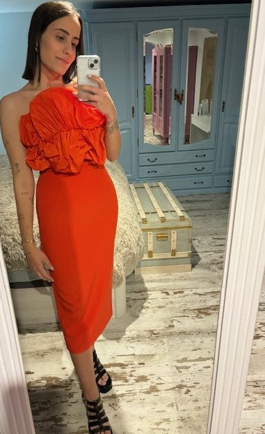 Vestido_Naranja_Abullonado_Maria_Pajaro_Imagen0