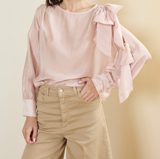 Blusa Rosa Lazos