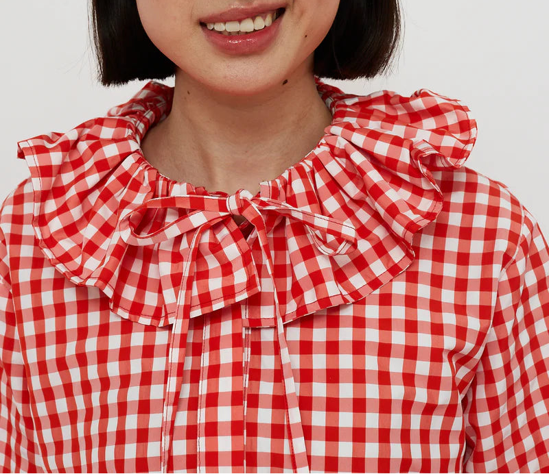 Camisa Roja Cuadros Vichy