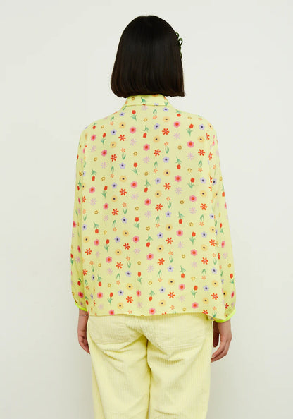Camisa Amarilla Flores