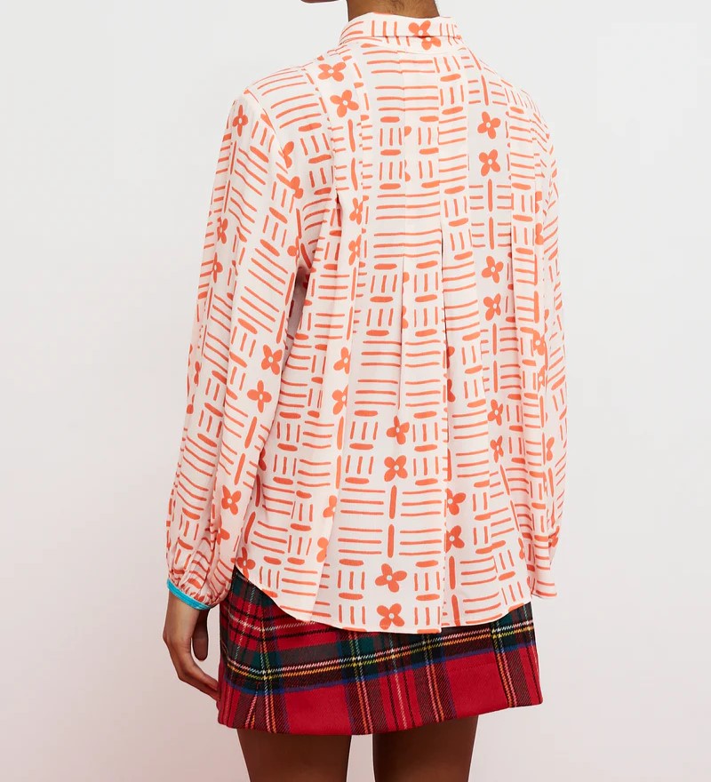 Camisa Flores Rojas
