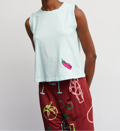 Camiseta Musk Berenjena Agua