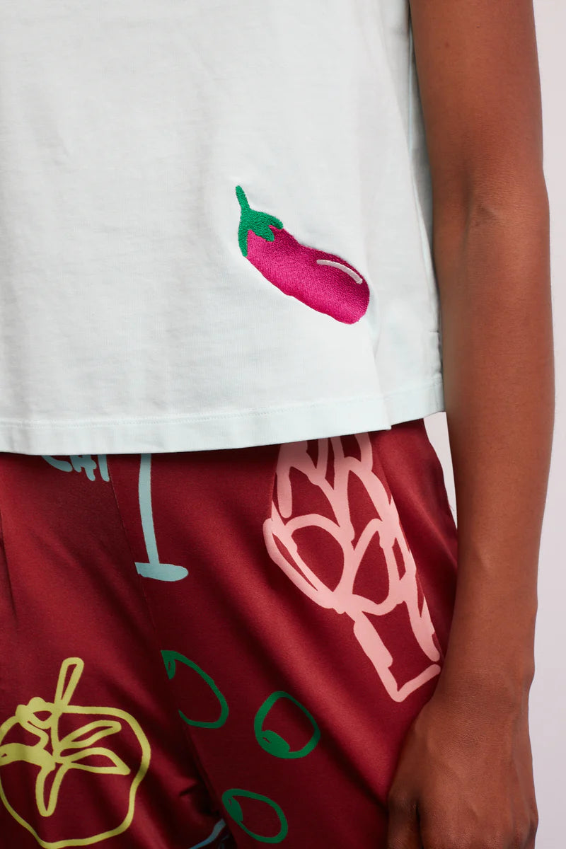 Camiseta Musk Berenjena Agua