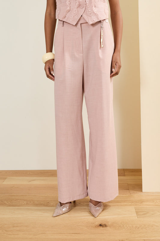Pantalón Traje Rosa