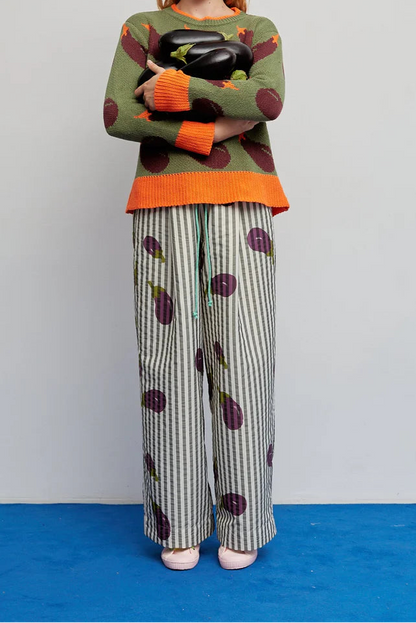Pantalón Berenjenas Caqui