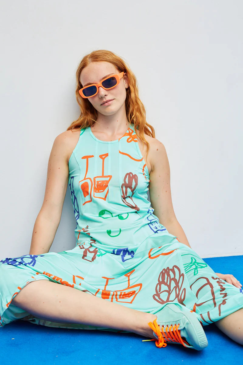 Vestido Crunch Agua