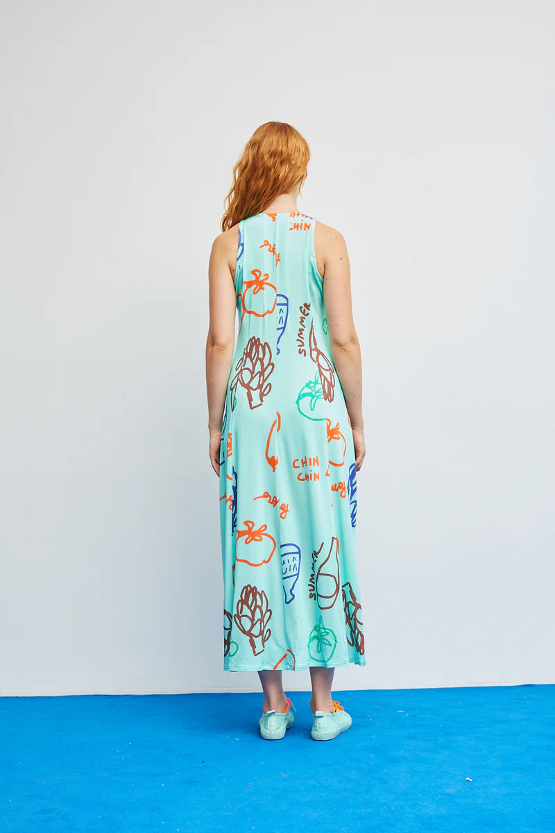 Vestido Crunch Agua