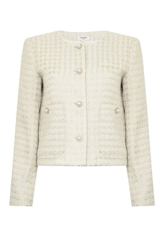 Chaqueta Chanel beige - María Pájaro